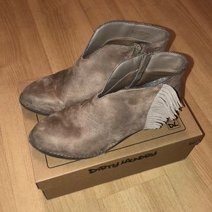 Suede ankle booties